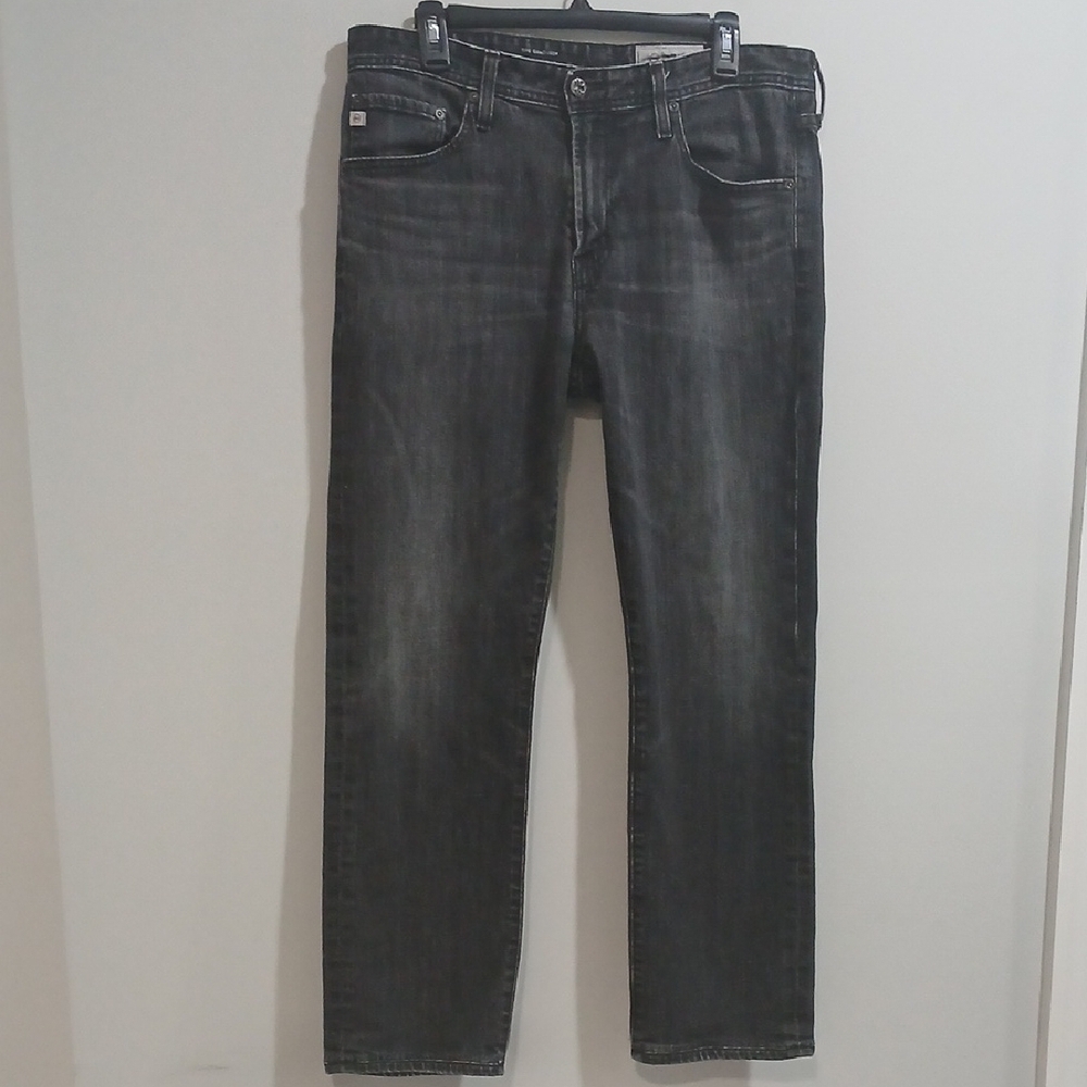 Men's Black Jeans By Adriano Goldscmied, Sz 34R , Pre-owned, Good Conditions